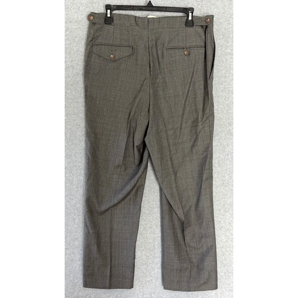 Vintage Polo Ralph Lauren Dress Pants Men's 44 Gray Slash Pockets Classic Formal